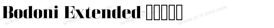 Bodoni Extended字体转换 Bodoni Extended字体转换